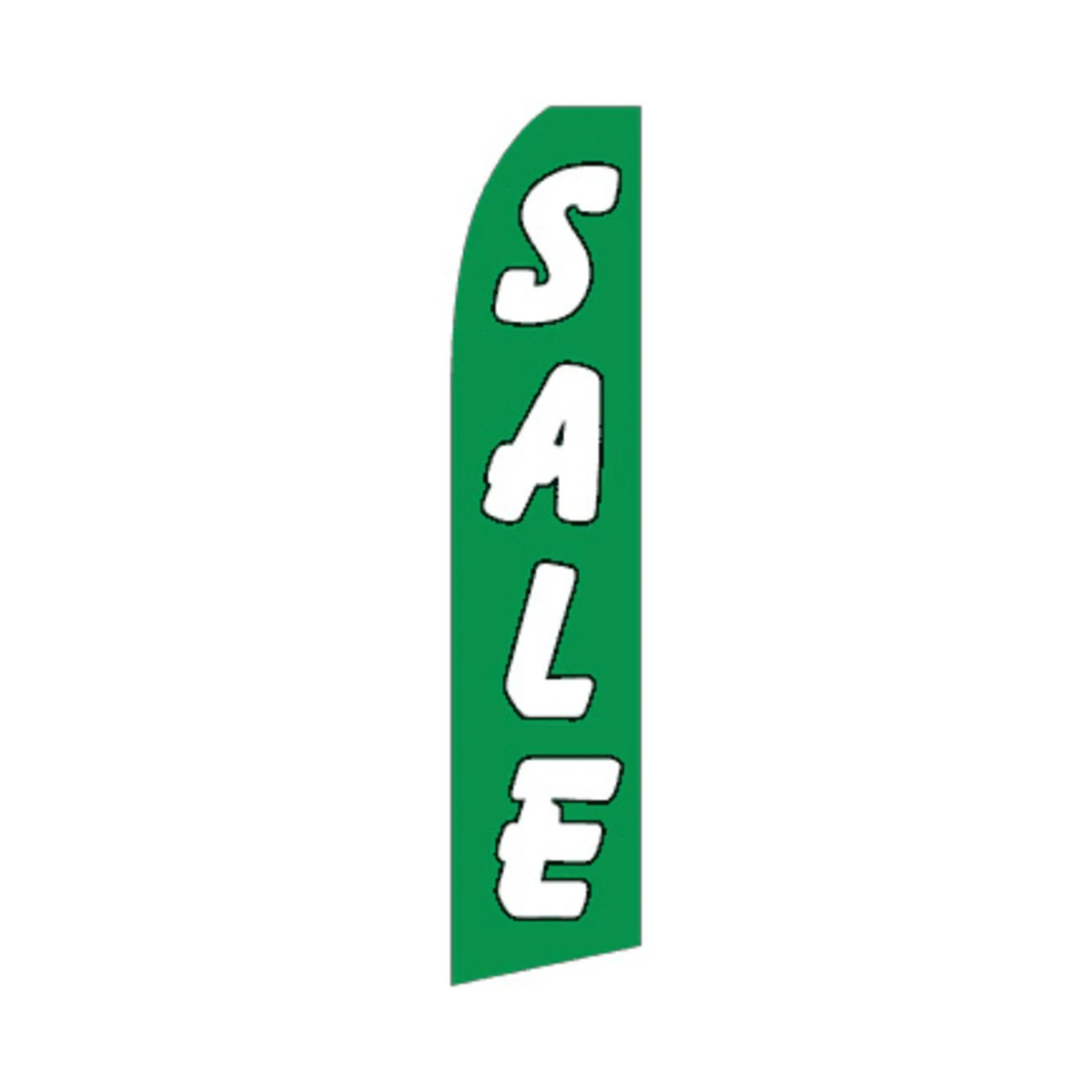 Sale Swooper Flag - Green - 11.5ft X 2.5ft 1 Sale Swooper Flag - Green - 11.5ft X 2.5ft