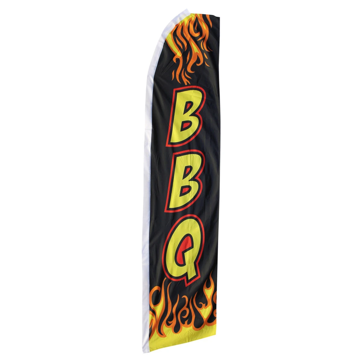 BBQ Swooper Flag - Black - 11.5ft X 2.5ft 1 BBQ Swooper Flag - Black - 11.5ft X 2.5ft