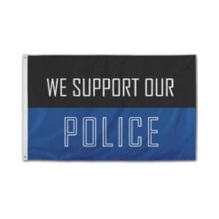 We Support The Police Flag - 3ft X 5ft